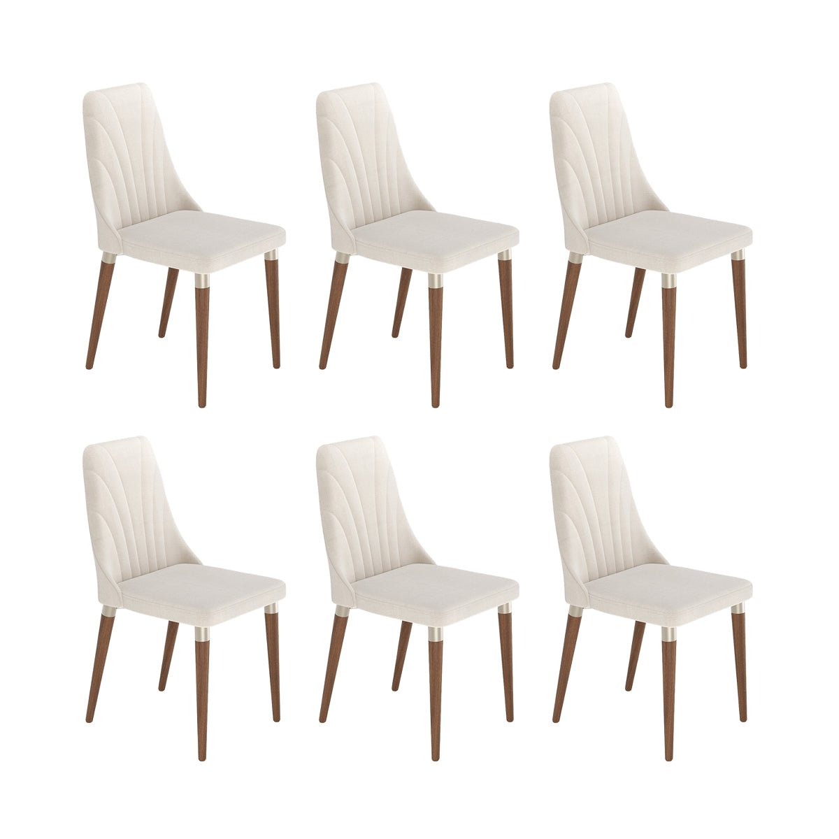 Conjunto de 6 Cadeiras de Madeira Maciça Loren - Província - 