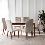 Conjunto de 6 Cadeiras de Madeira Maciça Megan - Província - 