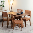 Conjunto de 6 Cadeiras de Madeira Maciça New Ella - Província - 