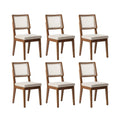 Conjunto de 6 Cadeiras de Madeira Maciça Saga Palhinha - Província - 