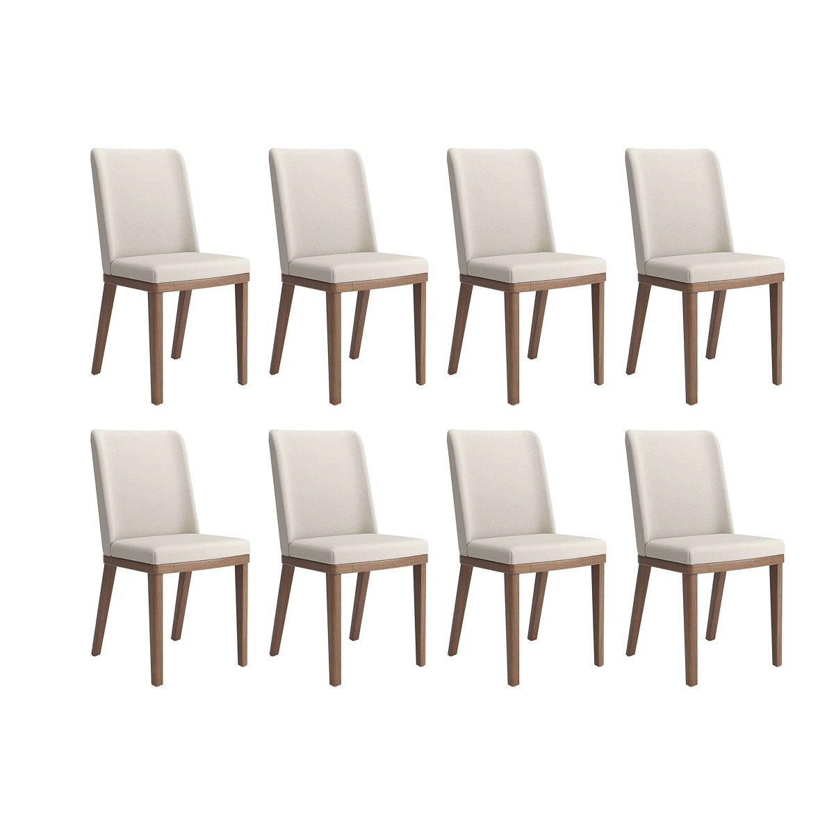 Conjunto de 8 Cadeiras de Madeira Maciça Kalina - Província - 