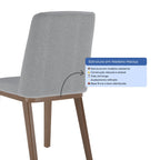 Conjunto de 8 Cadeiras de Madeira Maciça Kalina - Província - 