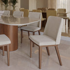 Conjunto de 8 Cadeiras de Madeira Maciça Kalina - Província - 