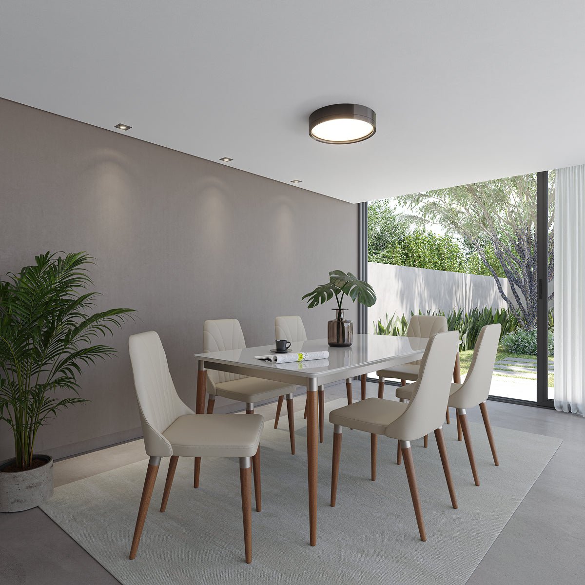 Conjunto de 8 Cadeiras de Madeira Maciça Loren - Província - 