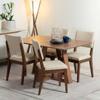 Conjunto de 8 Cadeiras de Madeira Maciça New Ella - Província - 