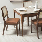 Conjunto de 8 Cadeiras de Madeira Maciça Saga Palhinha - Província - 