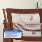 Conjunto de 8 Cadeiras de Madeira Maciça Saga Palhinha - Província - 