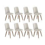 Conjunto de 8 Cadeiras Giratórias de Madeira Maciça Dakota - Província - 