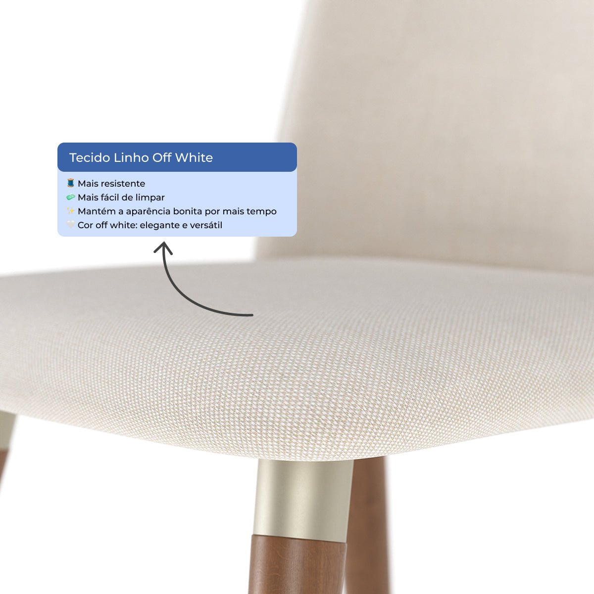 Conjunto de 8 Cadeiras Giratórias de Madeira Maciça Dakota - Província - 