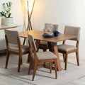Conjunto de Jantar Mesa Retangular Avena 4 Cadeiras New Ella - Província - Mesa 4 Cadeiras