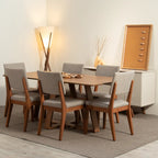Conjunto de Jantar Mesa Retangular Avena 6 Cadeiras New Ella - Província - Mesa 6 Cadeiras