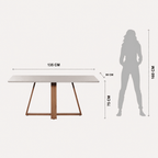 Conjunto de Jantar Mesa Retangular com Vidro Avena 4 Cadeiras New Ella - Província - Mesa 4 Cadeiras