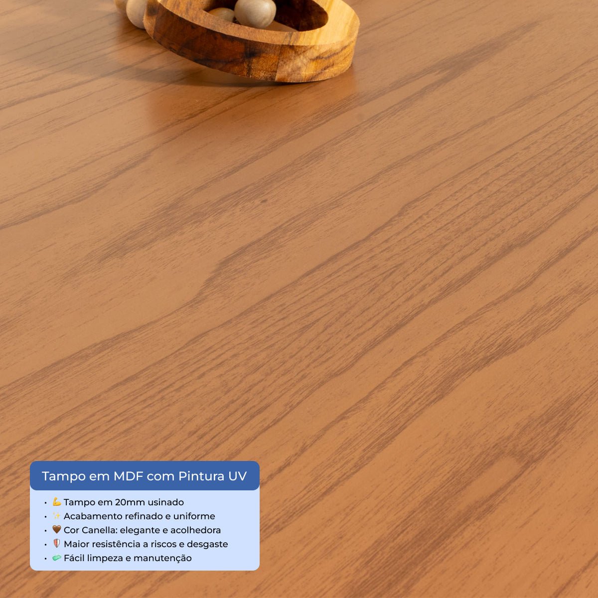 Conjunto de Jantar Mesa Retangular Harmony 6 Cadeiras Saga Canella Linho Off White - Província - 