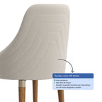 Conjunto de Jantar Mesa Retangular Lintz 8 Cadeiras Evelyn Canella Off White - Província - 