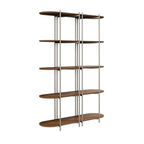 Estante 5 Prateleiras Aço com MDF Enya 135cm