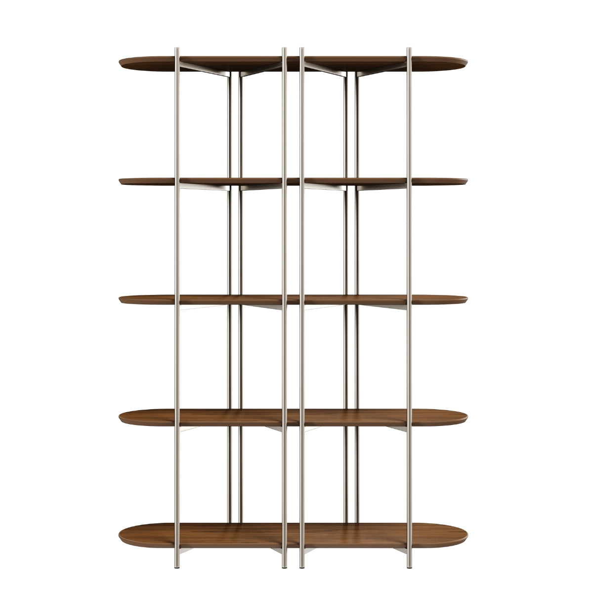 Estante 5 Prateleiras Aço com MDF Enya 135cm