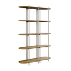 Estante 5 Prateleiras Aço com MDF Enya 135cm