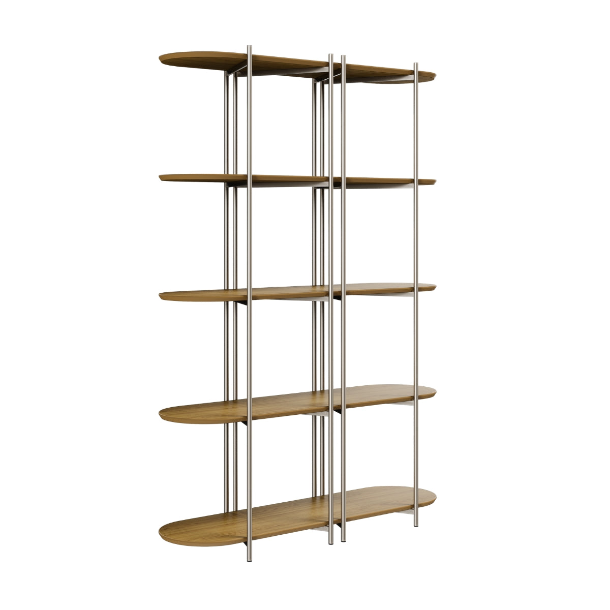 Estante 5 Prateleiras Aço com MDF Enya 135cm