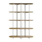 Estante 5 Prateleiras Aço com MDF Enya 135cm