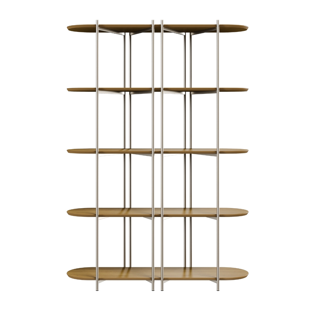 Estante 5 Prateleiras Aço com MDF Enya 135cm