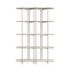 Estante 5 Prateleiras Aço com MDF Enya 135cm