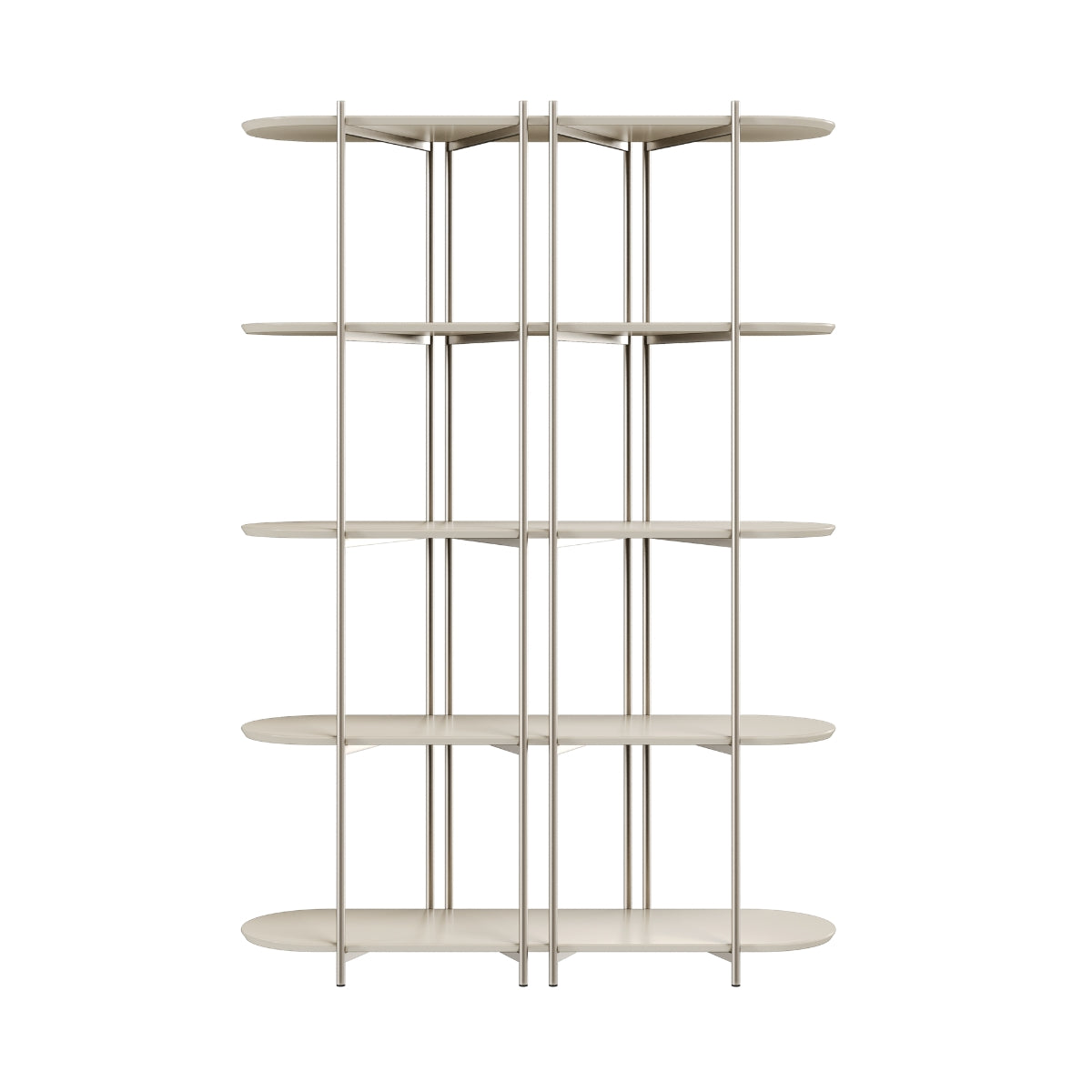 Estante 5 Prateleiras Aço com MDF Enya 135cm