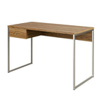 Escrivaninha com 1 Gaveta Voss 120 cm - Freijó c/ Champanhe - Província - Escrivaninhas