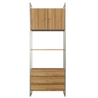 Estante com 3 Gavetas Voss 75 cm - Freijó c/ Champanhe - Província - Estante