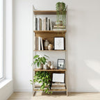 Estante com 5 Prateleiras Voss 75cm Freijó com Champanhe - Província - Estante