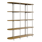 Estante 5 Prateleiras Aço com MDF Enya 180cm