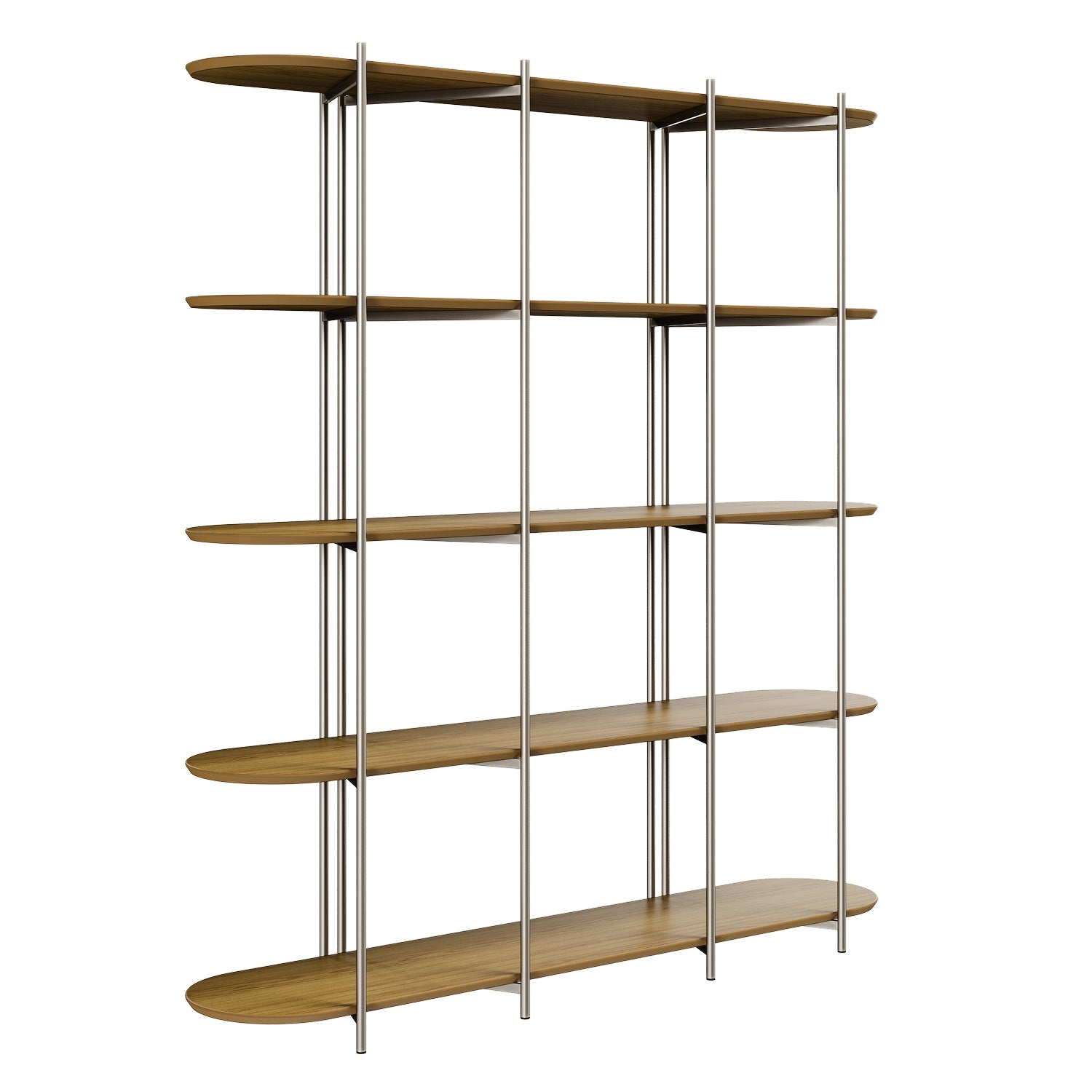 Estante 5 Prateleiras Aço com MDF Enya 180cm