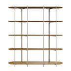 Estante 5 Prateleiras Aço com MDF Enya 180cm