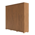 Guarda Roupa Casal 6 Portas 3 Gavetas 100% MDF Memphis 246cm Canella - Província - Guarda - roupas
