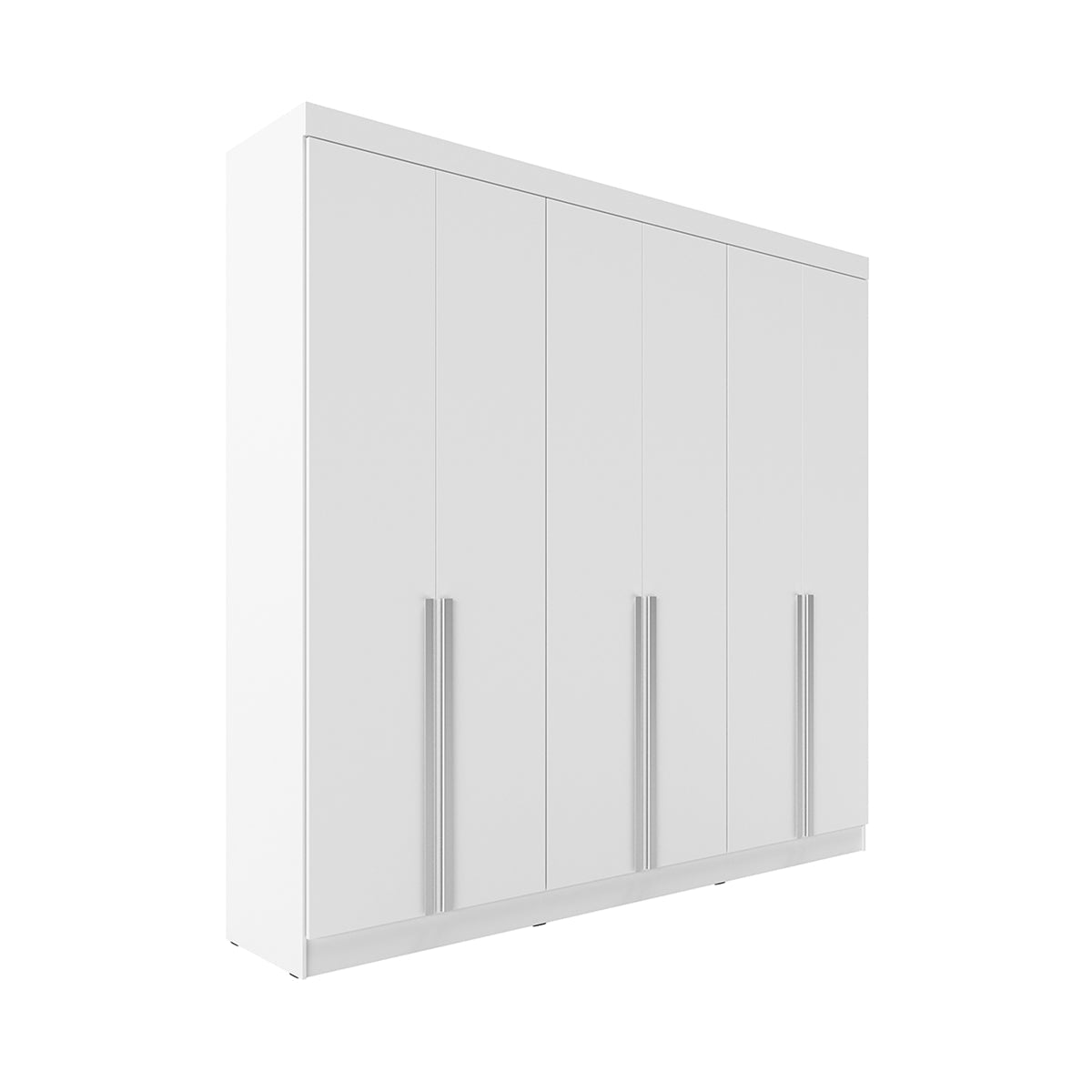 Guarda Roupa Casal 6 Portas 4 Gavetas Lazzaro 231cm Branco - Província - Guarda - roupas