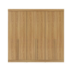 Guarda Roupa Casal 6 Portas 4 Gavetas Lazzaro 231cm Carvalho - Província - Guarda - roupas