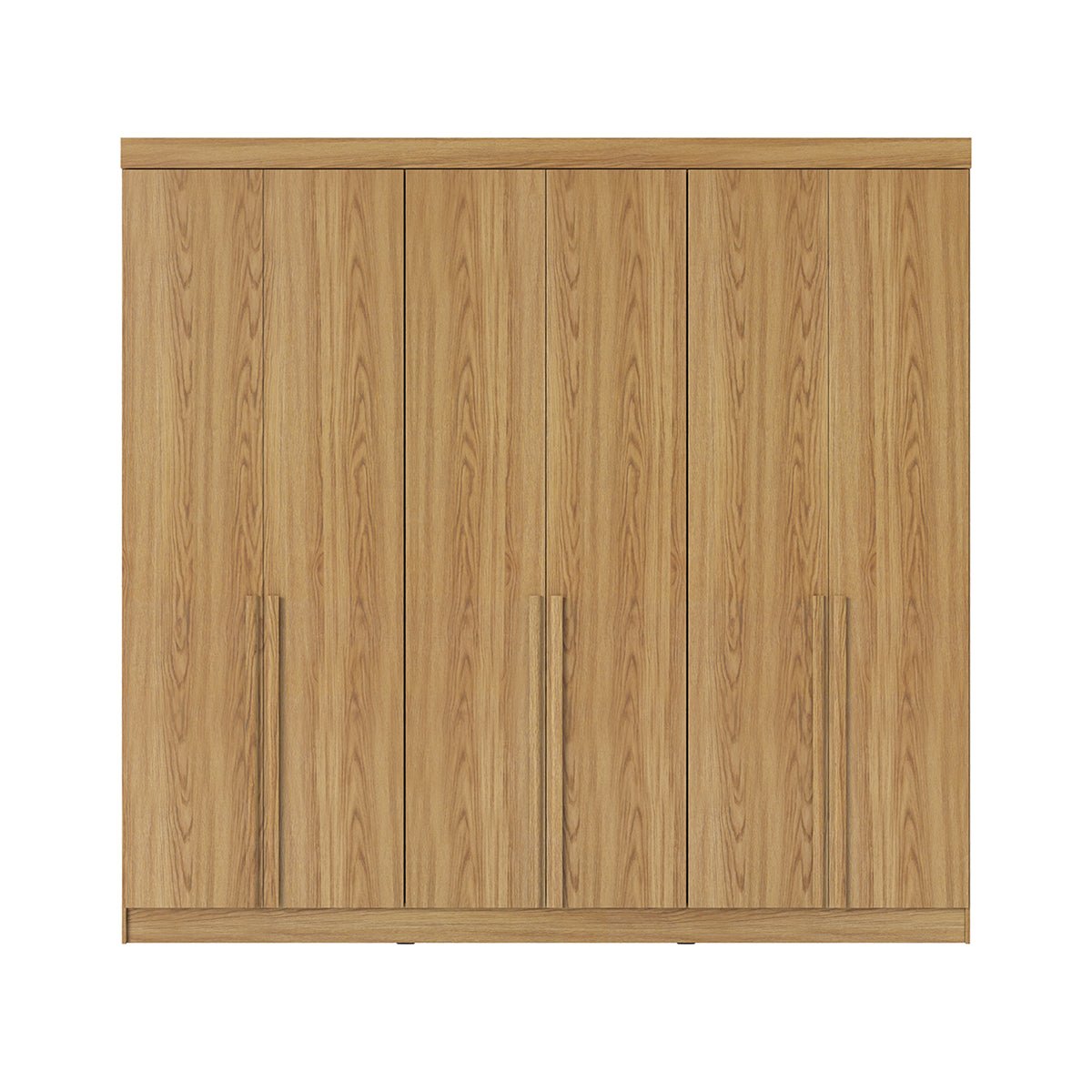 Guarda Roupa Casal 6 Portas 4 Gavetas Lazzaro 231cm Carvalho - Província - Guarda - roupas