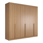 Guarda - Roupa Casal 6 Portas 4 Gavetas Lazzaro 231cm Preto - Província - Guarda - roupas