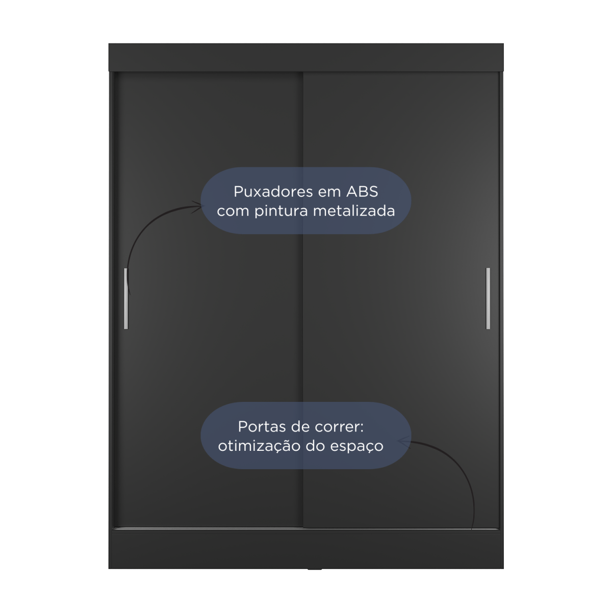 Guarda Roupa Solteiro 2 Portas de Correr Orazio 135cm Carvalho com Off White - Província - Guarda - roupas