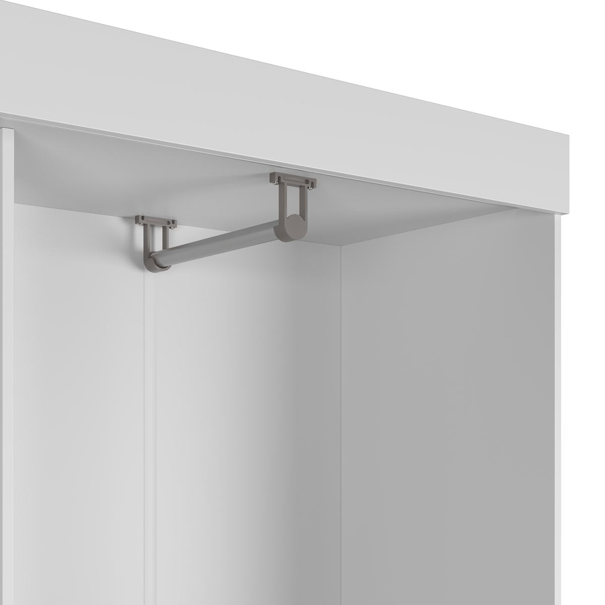 Guarda Roupa Solteiro 2 Portas de Correr Orazio 135cm Carvalho com Off White - Província - Guarda - roupas