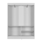 Guarda Roupa Solteiro 2 Portas de Correr Orazio 135cm Carvalho com Off White - Província - Guarda - roupas