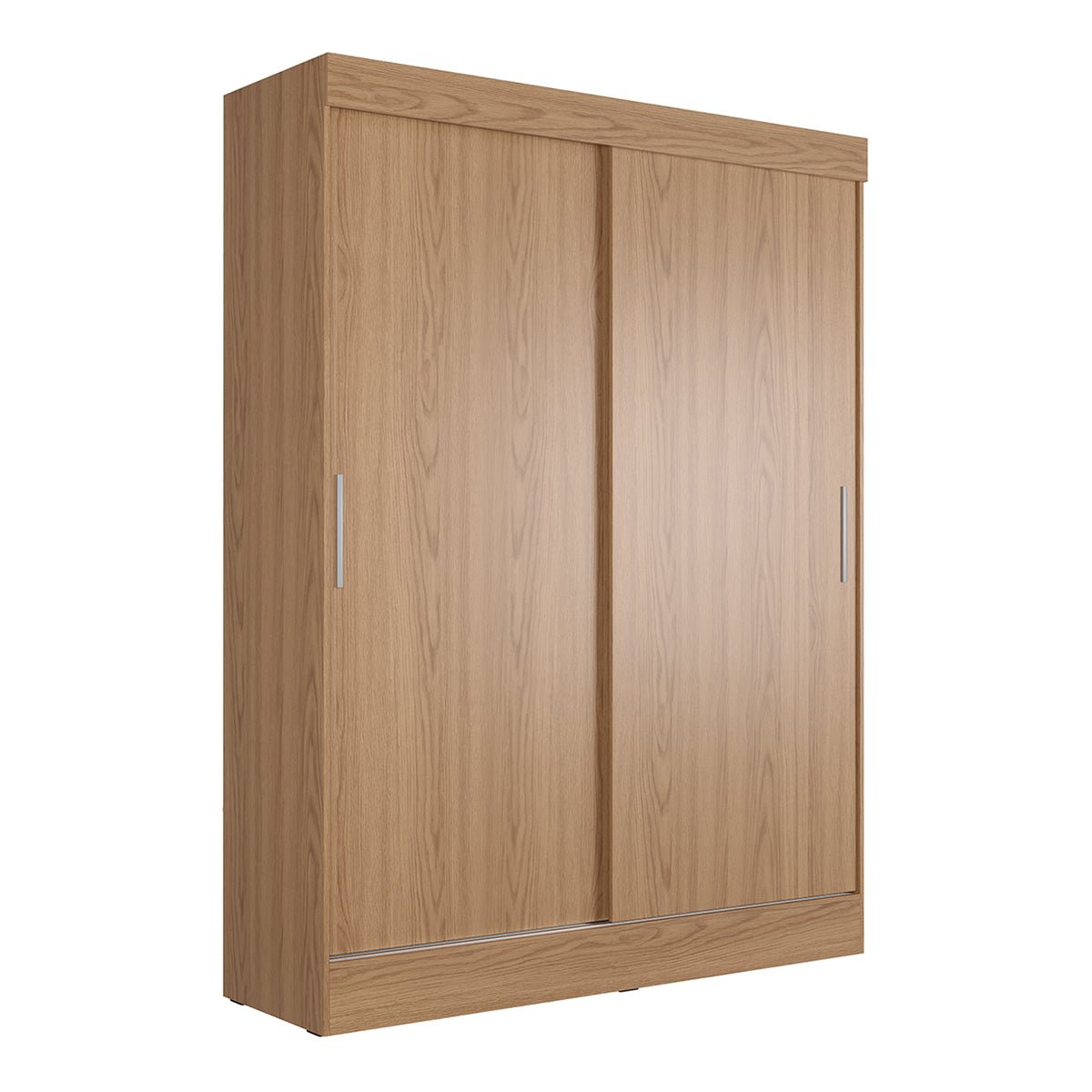 Guarda Roupa Solteiro 2 Portas de Correr Orazio 135cm Carvalho - Província - Guarda - roupas