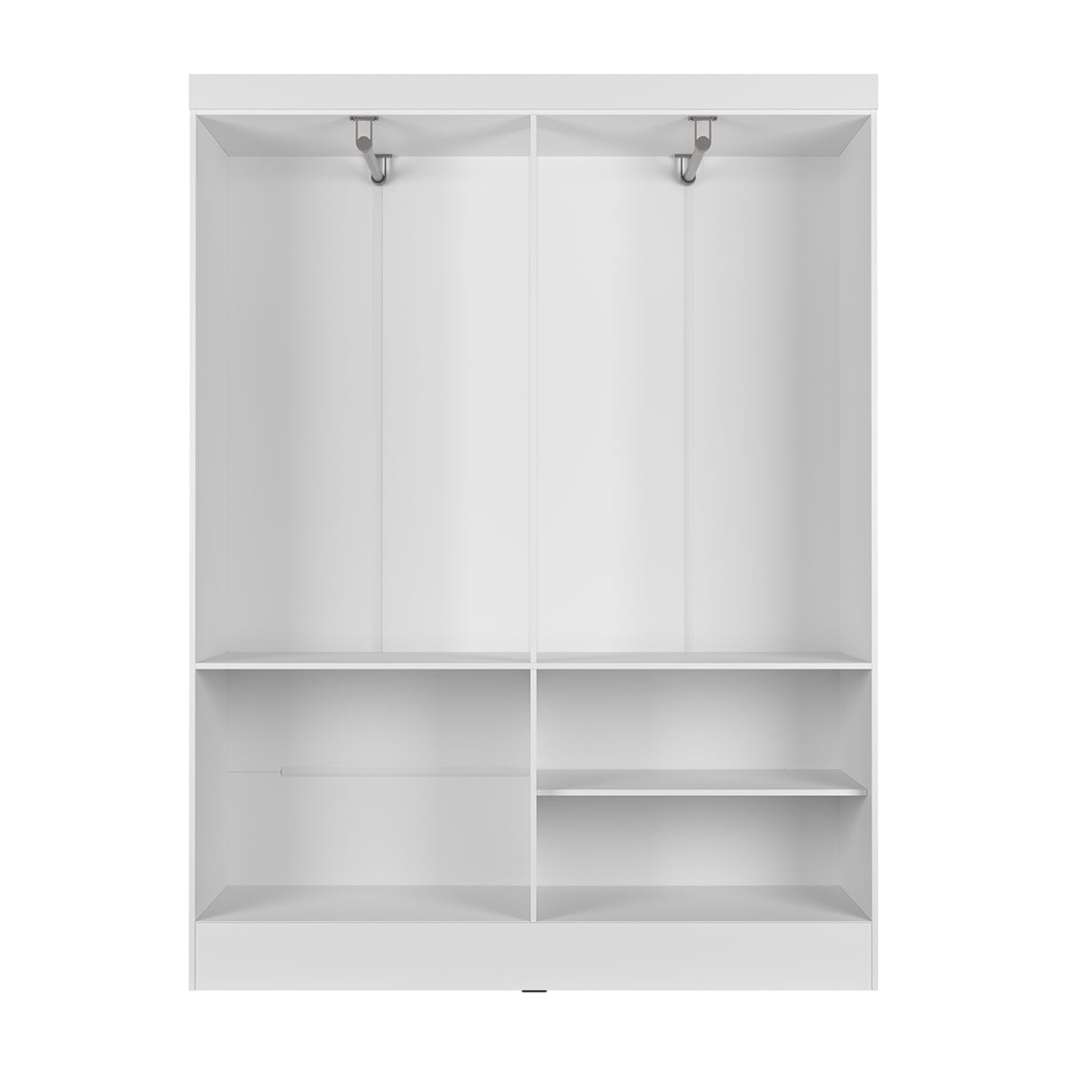 Guarda Roupa Solteiro 4 Portas Renzo 135cm Branco - Província - Guarda - roupas
