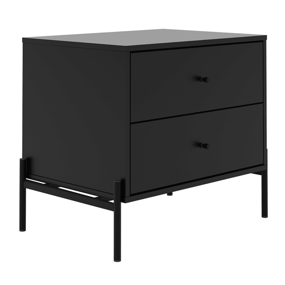 Kit 2 Mesas de Cabeceira Jasper com 2 Gavetas 64cm - Província - Mesa de Cabeceira