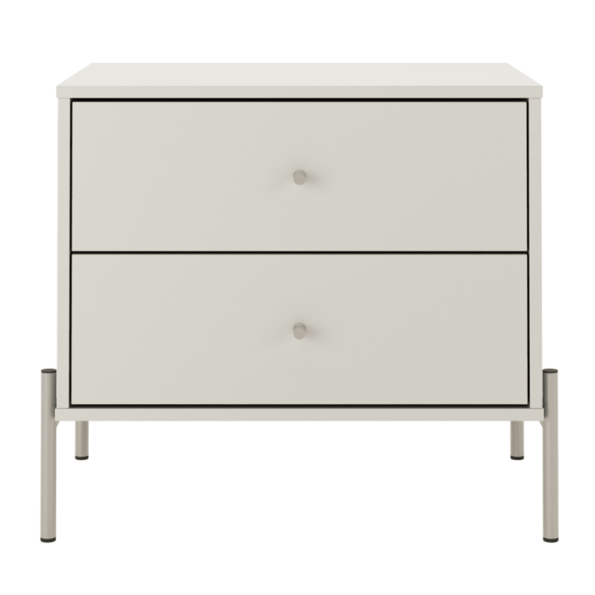 Kit 2 Mesas de Cabeceira Jasper com 2 Gavetas 64cm - Província - Mesa de Cabeceira