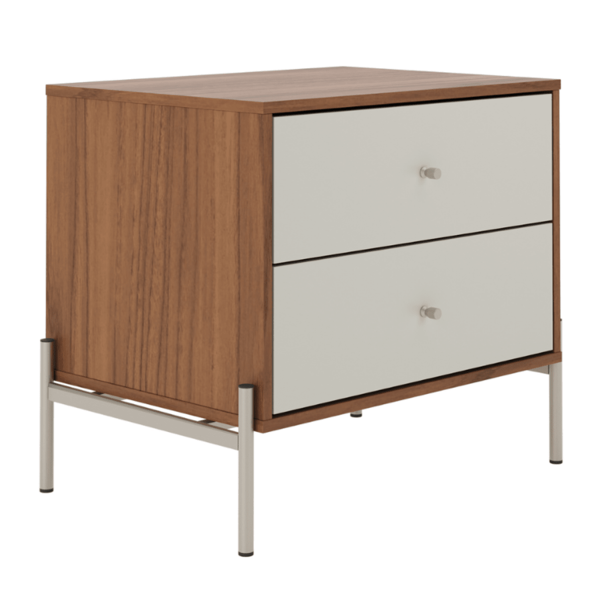 Kit 2 Mesas de Cabeceira Jasper com 2 Gavetas 64cm - Província - Mesa de Cabeceira
