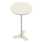 Kit 2 Mesas Laterais Decorativas Orb Off White com Champanhe - Província - Mesas Laterais