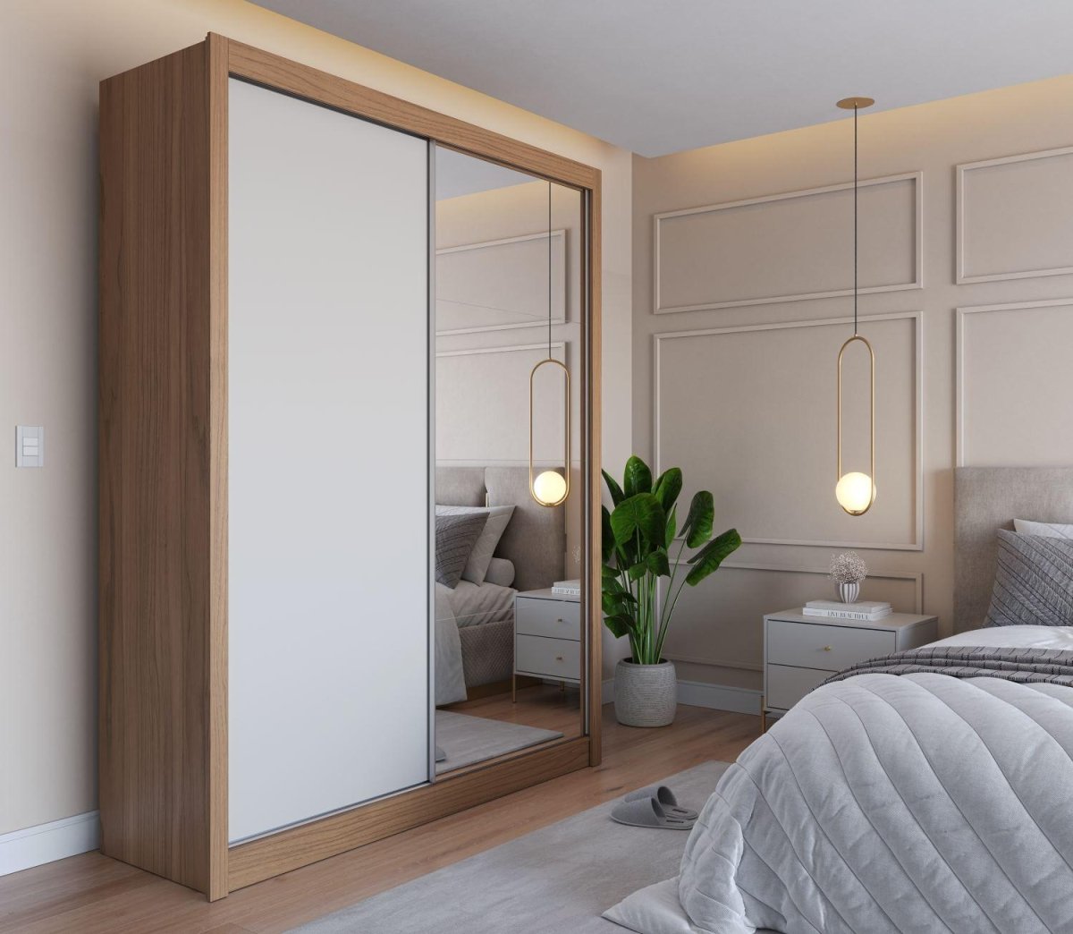 Kit de Espelhos para Guarda Roupa Montclair - Província - Espelhos