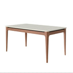 Mesa de Jantar Addar 160 cm - Natural c/ Vidro Off White - Província - Mesa de jantar