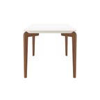 Mesa de Jantar Donatella para 6 lugares com vidro - Retangular 160cm - Província - Mesa de jantar