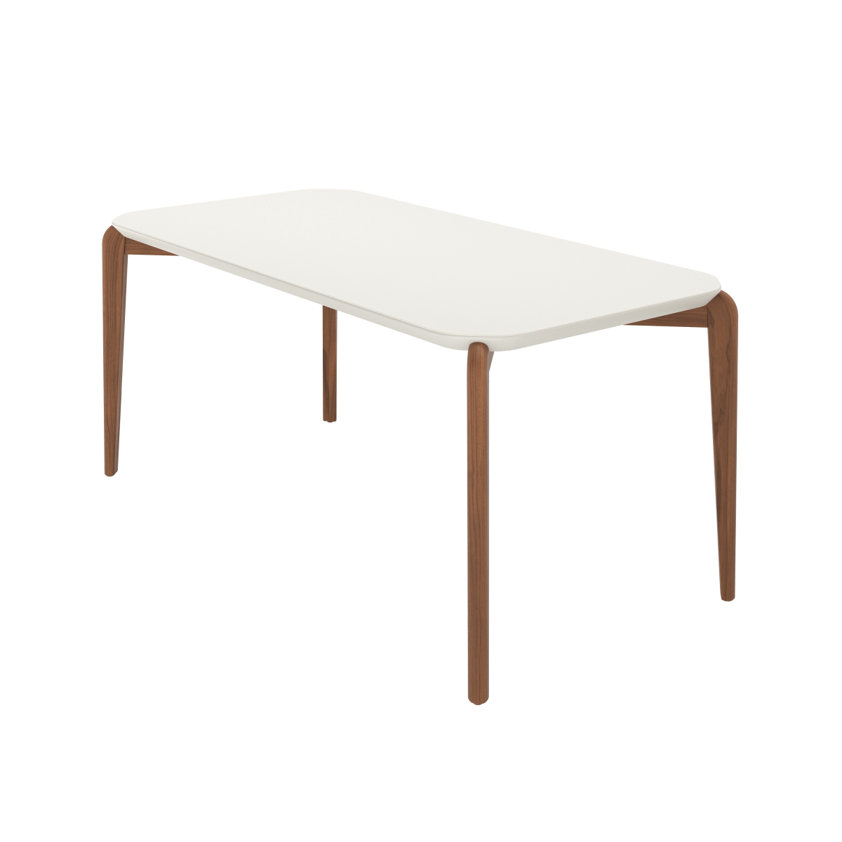 Mesa de Jantar Donatella para 6 lugares com vidro - Retangular 180cm - Província - Mesa de jantar